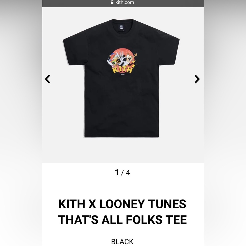 Kith x Warner brothers / looney tunes t-shirt